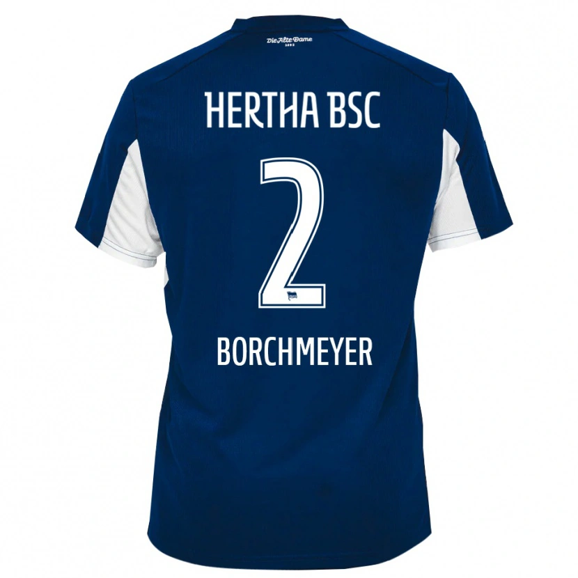 Danxen Damen Ronja Borchmeyer #2 Weiß Blau Heimtrikot Trikot 2025/26 T-Shirt Schweiz
