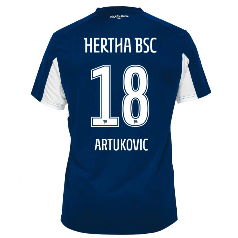 Danxen Damen Ardian Artukovic #18 Weiß Blau Heimtrikot Trikot 2025/26 T-Shirt Schweiz