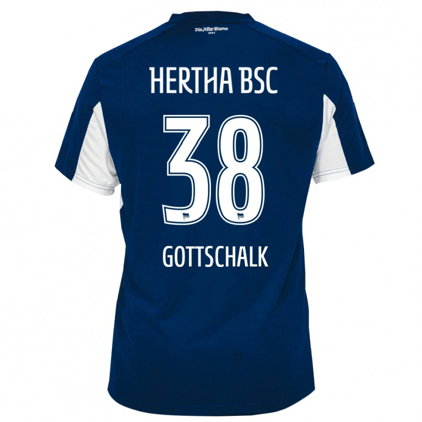 Danxen Damen Julius Gottschalk #38 Weiß Blau Heimtrikot Trikot 2025/26 T-Shirt Schweiz