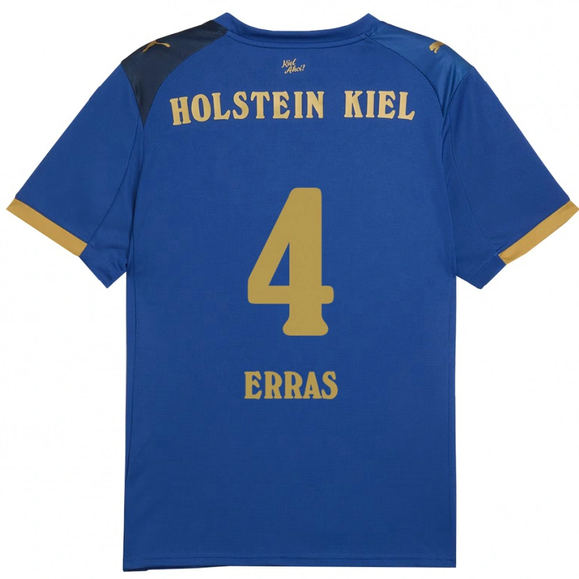 Danxen Damen Patrick Erras #4 Blau Gold Heimtrikot Trikot 2025/26 T-Shirt Schweiz