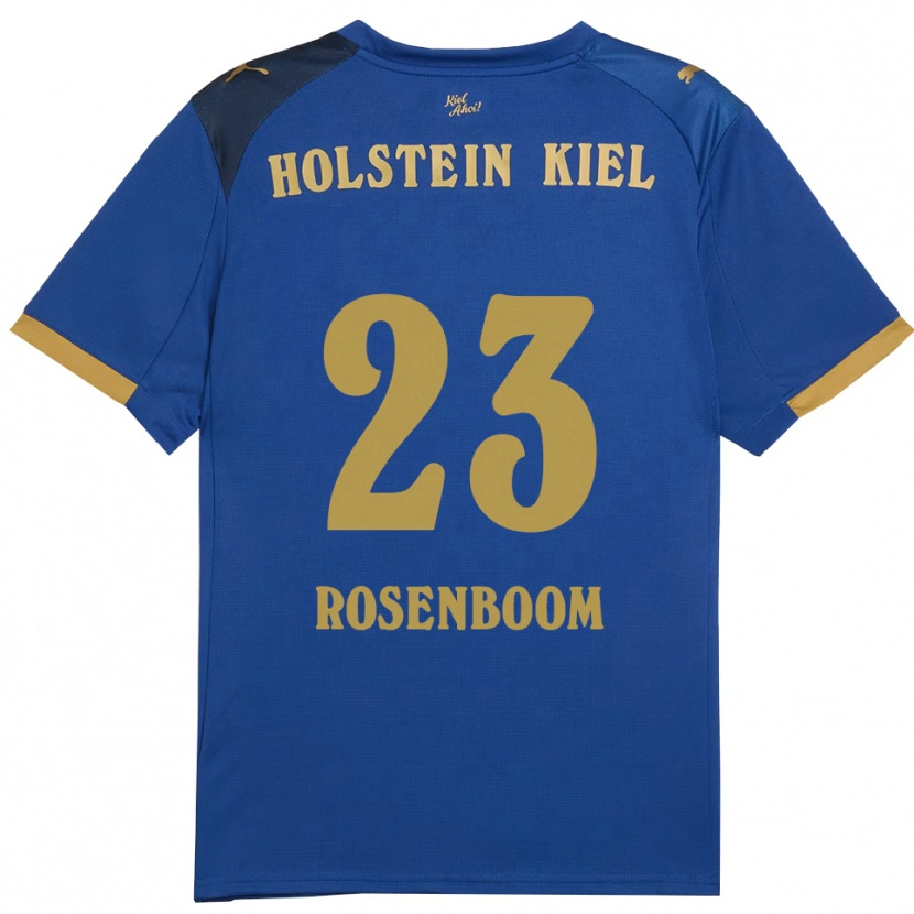 Danxen Damen Lasse Rosenboom #23 Blau Gold Heimtrikot Trikot 2025/26 T-Shirt Schweiz
