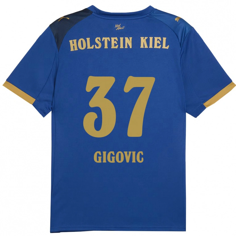 Danxen Damen Armin Gigovic #37 Blau Gold Heimtrikot Trikot 2025/26 T-Shirt Schweiz