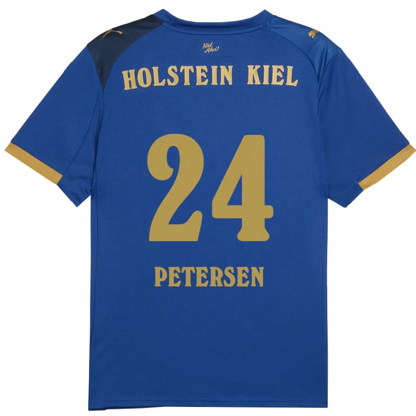 Danxen Damen Malte Petersen #24 Blau Gold Heimtrikot Trikot 2025/26 T-Shirt Schweiz