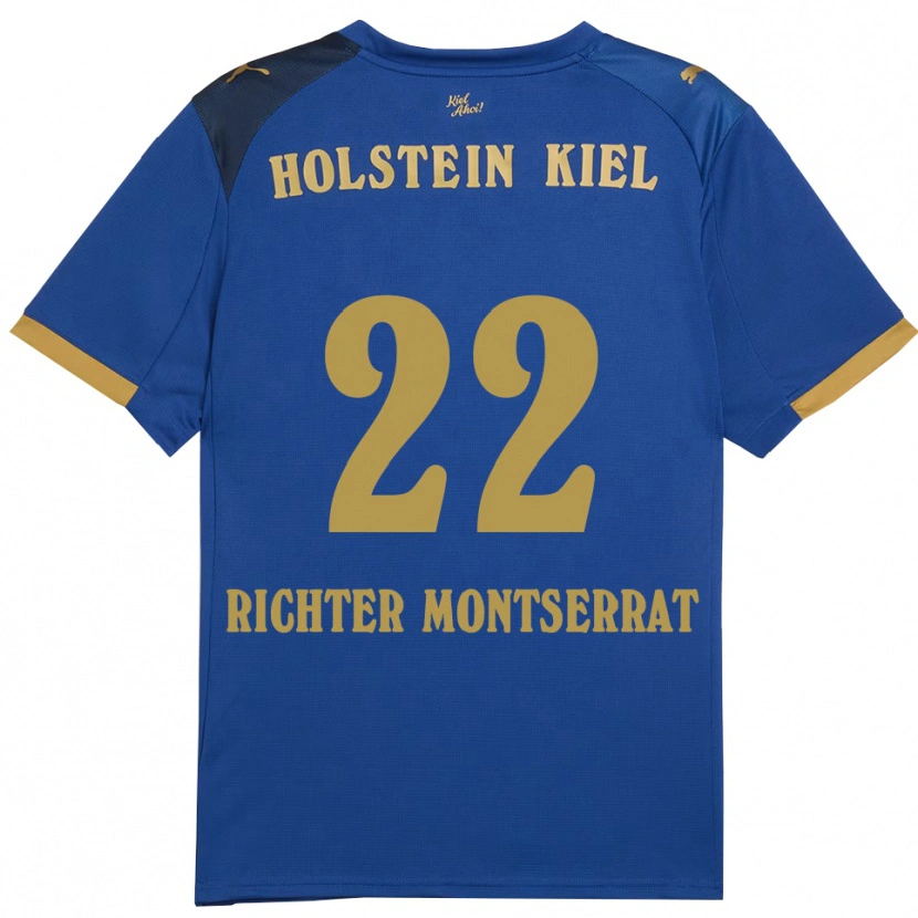 Danxen Damen Mark Richter Montserrat #22 Blau Gold Heimtrikot Trikot 2025/26 T-Shirt Schweiz