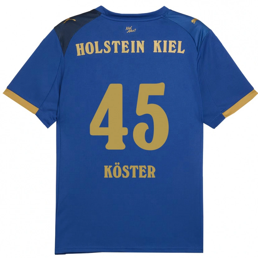 Danxen Damen Louis Köster #45 Blau Gold Heimtrikot Trikot 2025/26 T-Shirt Schweiz