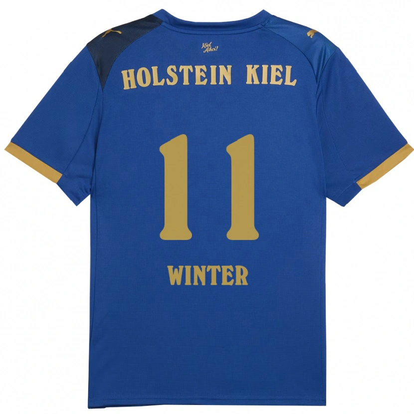 Danxen Damen Jorden Winter #11 Blau Gold Heimtrikot Trikot 2025/26 T-Shirt Schweiz