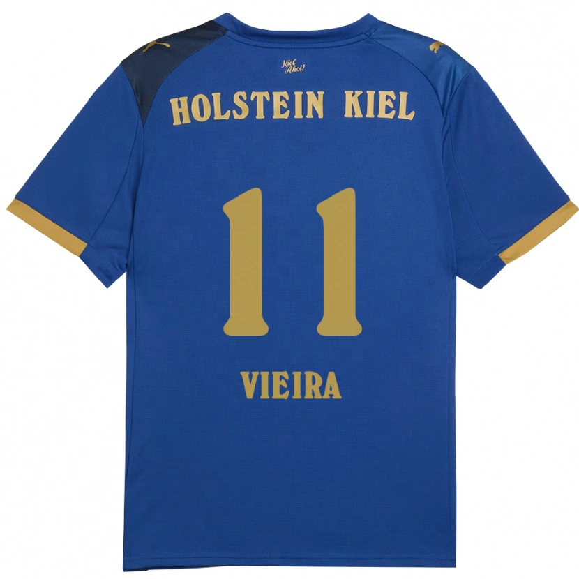 Danxen Damen Leandro Vieira #11 Blau Gold Heimtrikot Trikot 2025/26 T-Shirt Schweiz