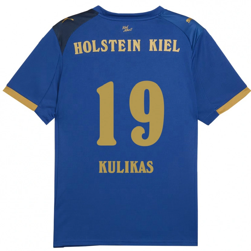 Danxen Damen Laurynas Kulikas #19 Blau Gold Heimtrikot Trikot 2025/26 T-Shirt Schweiz