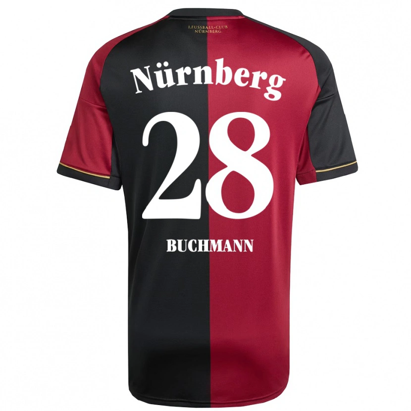 Danxen Damen Tarek Buchmann #28 Burgunder Schwarz Heimtrikot Trikot 2025/26 T-Shirt Schweiz