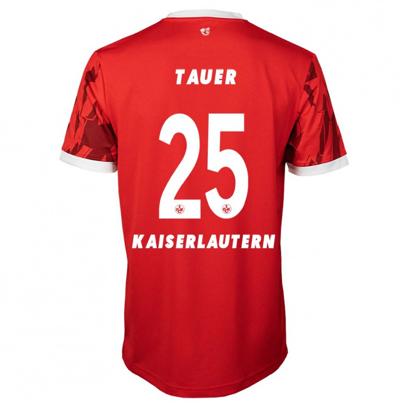 Danxen Damen Luca Tauer #25 Rot Weiß Heimtrikot Trikot 2025/26 T-Shirt Schweiz