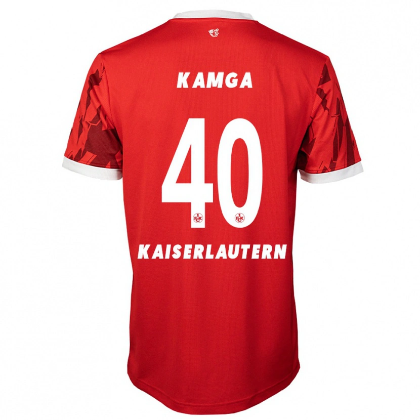 Danxen Damen Enis Kamga #40 Rot Weiß Heimtrikot Trikot 2025/26 T-Shirt Schweiz