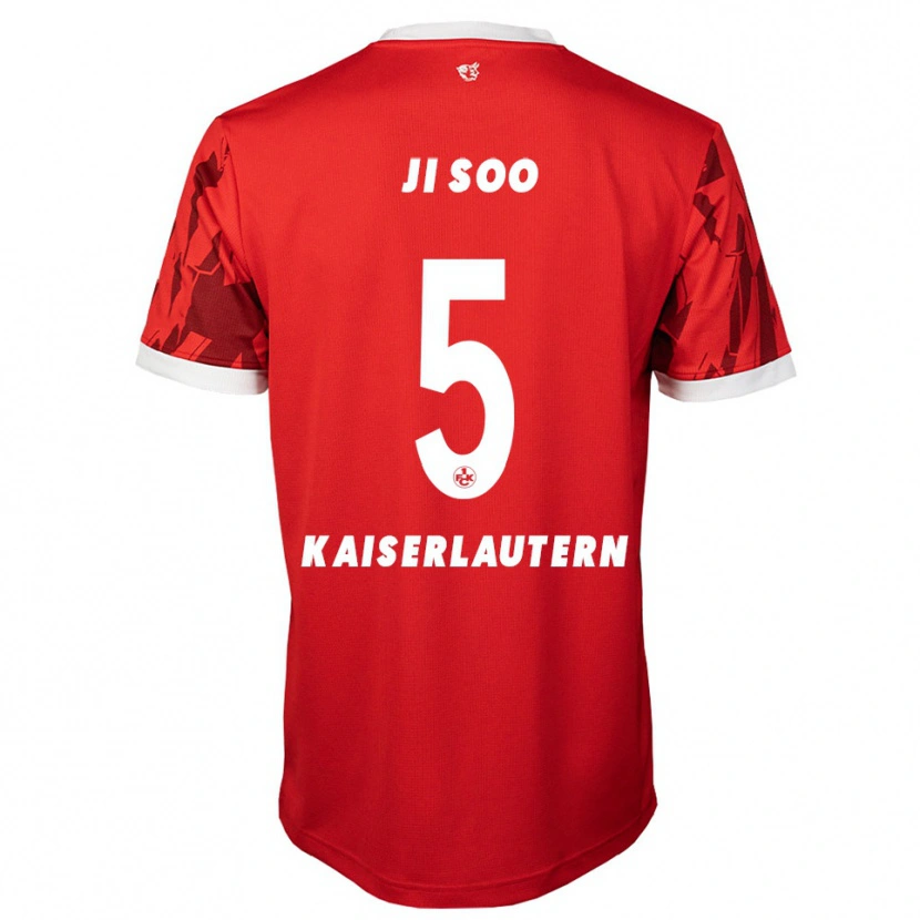 Danxen Damen Ji-Soo Kim #5 Rot Weiß Heimtrikot Trikot 2025/26 T-Shirt Schweiz