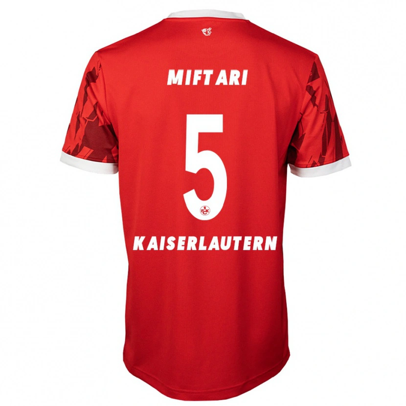 Danxen Damen Drini Miftari #5 Rot Weiß Heimtrikot Trikot 2025/26 T-Shirt Schweiz