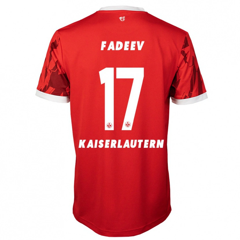 Danxen Damen Vladislav Fadeev #17 Rot Weiß Heimtrikot Trikot 2025/26 T-Shirt Schweiz