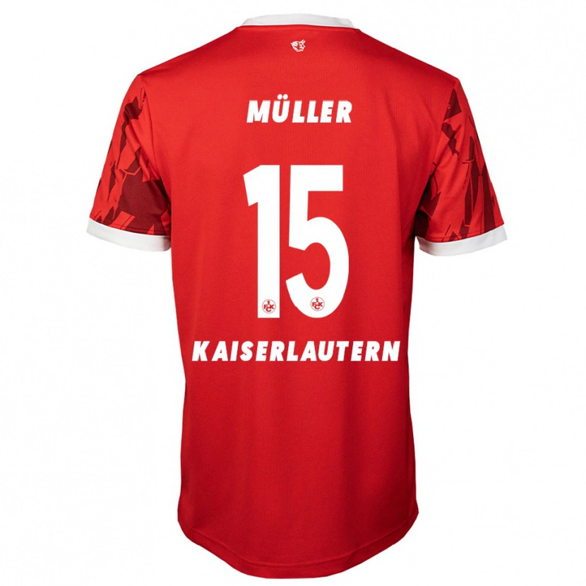 Danxen Damen Erik Müller #15 Rot Weiß Heimtrikot Trikot 2025/26 T-Shirt Schweiz