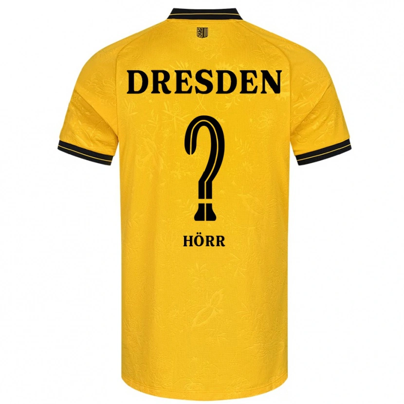Danxen Damen Annemarie Hörr #0 Gelb Schwarz Heimtrikot Trikot 2025/26 T-Shirt Schweiz