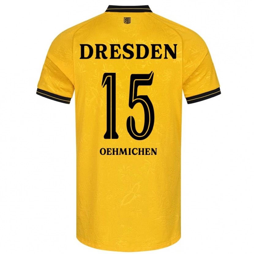 Danxen Damen Julius Oehmichen #15 Gelb Schwarz Heimtrikot Trikot 2025/26 T-Shirt Schweiz