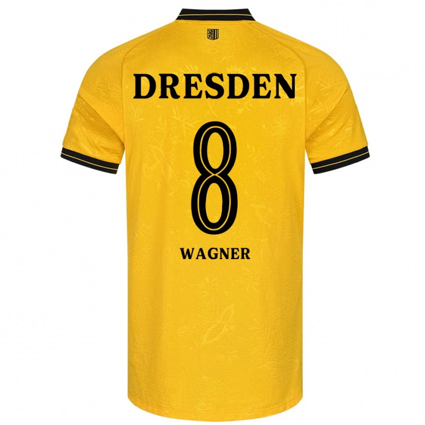 Danxen Damen Robert Wagner #8 Gelb Schwarz Heimtrikot Trikot 2025/26 T-Shirt Schweiz