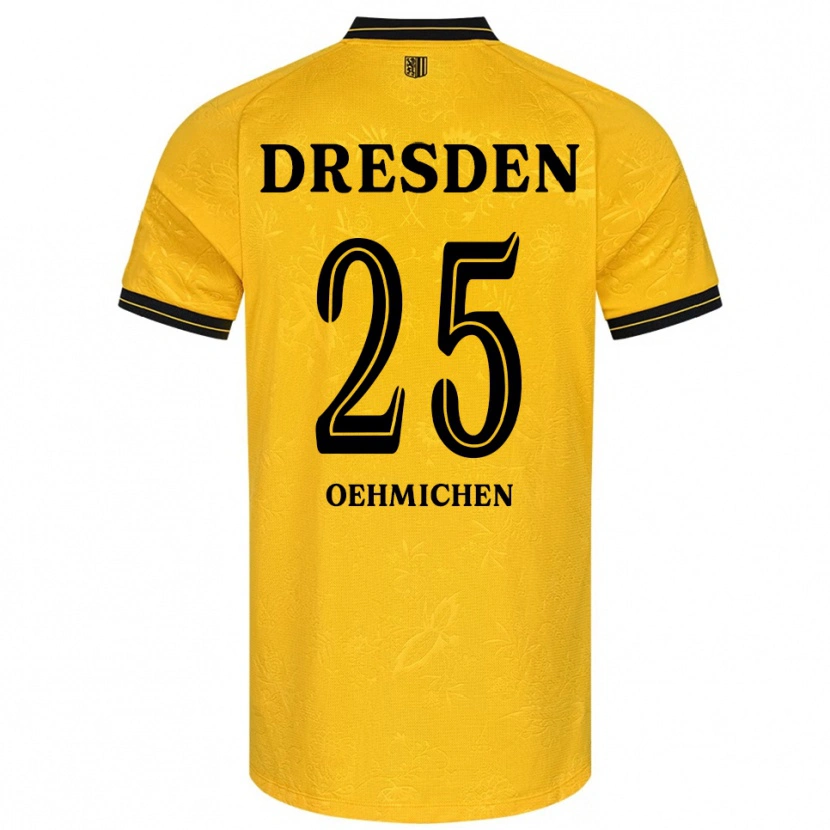 Danxen Damen Jonas Oehmichen #25 Gelb Schwarz Heimtrikot Trikot 2025/26 T-Shirt Schweiz
