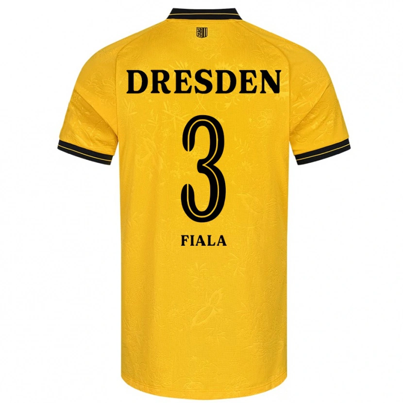 Danxen Damen Matej Fiala #3 Gelb Schwarz Heimtrikot Trikot 2025/26 T-Shirt Schweiz