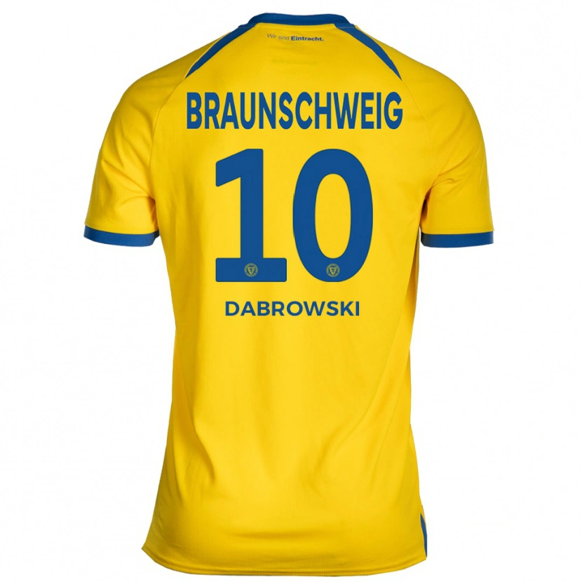Danxen Damen Sebastian Dabrowski #10 Gelb Blau Heimtrikot Trikot 2025/26 T-Shirt Schweiz
