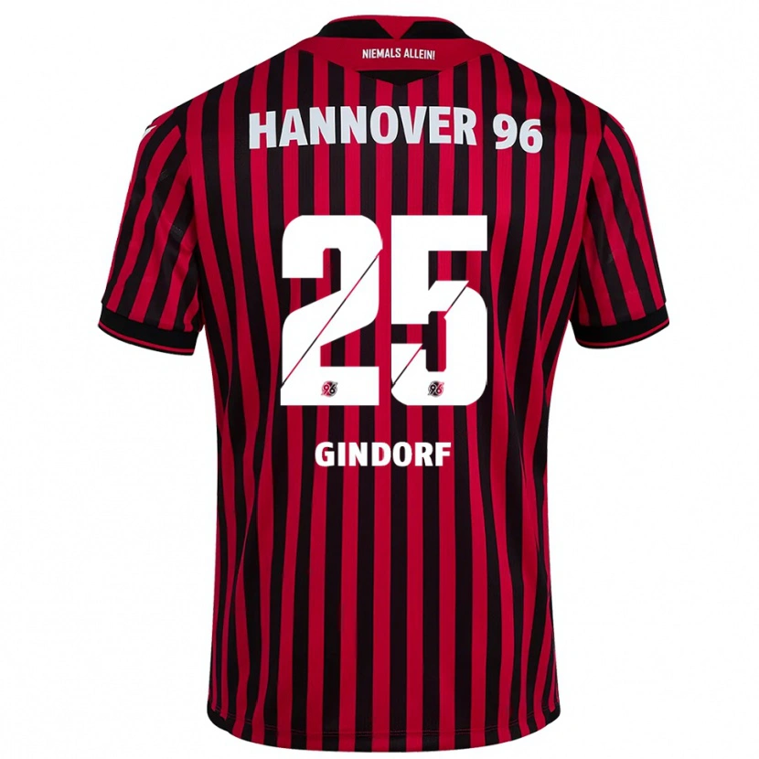 Danxen Damen Lars Gindorf #25 Rot Schwarz Heimtrikot Trikot 2025/26 T-Shirt Schweiz