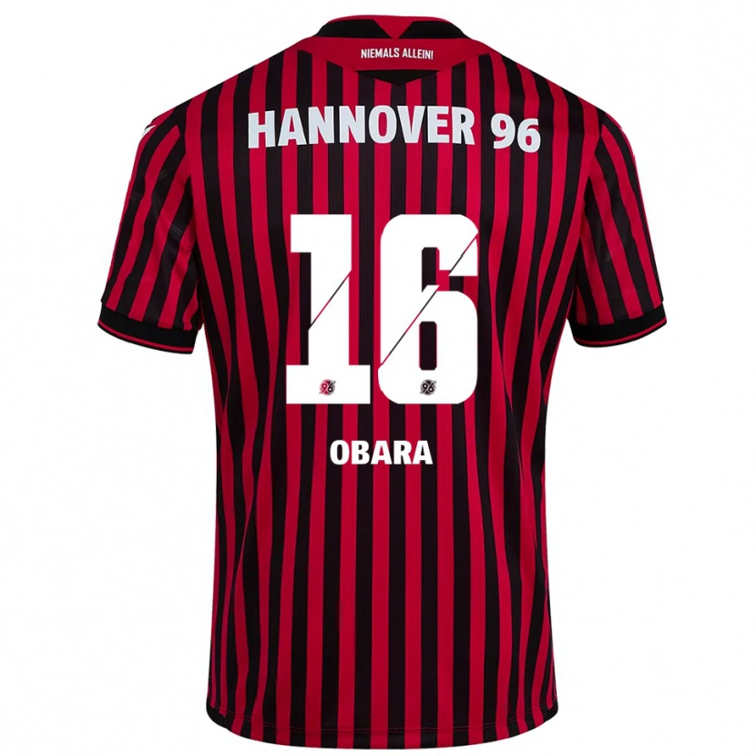 Danxen Damen Nele Obara #16 Rot Schwarz Heimtrikot Trikot 2025/26 T-Shirt Schweiz