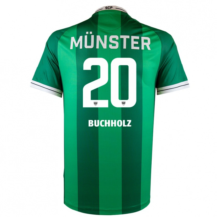 Danxen Damen Julius Buchholz #20 Grün Weiß Heimtrikot Trikot 2025/26 T-Shirt Schweiz