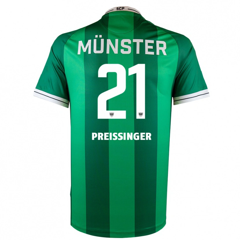 Danxen Damen Rico Preißinger #21 Grün Weiß Heimtrikot Trikot 2025/26 T-Shirt Schweiz
