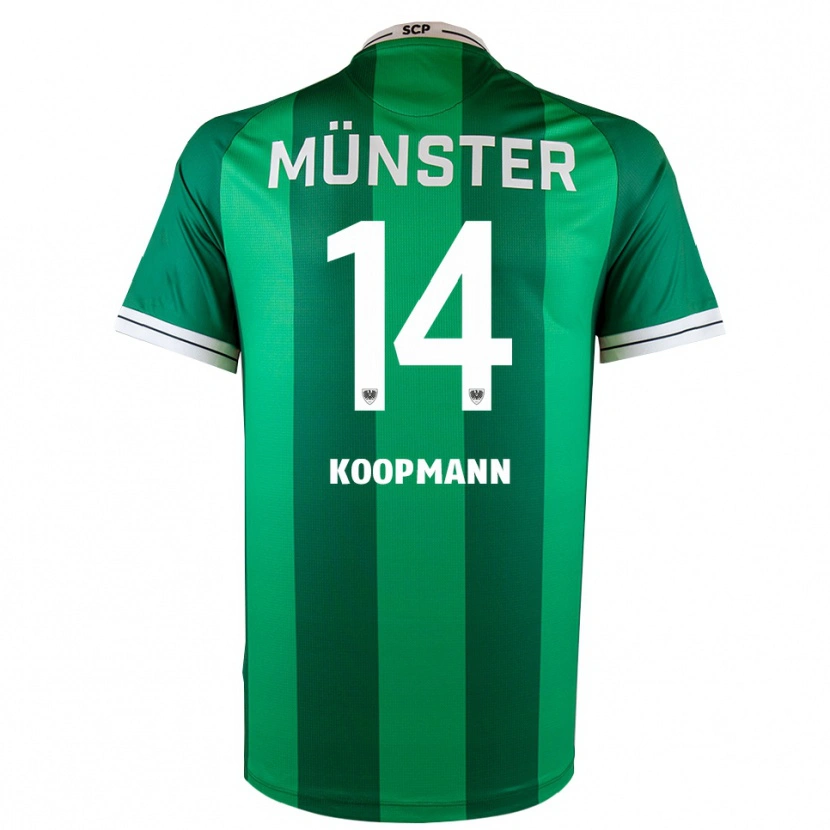 Danxen Damen Pascal Koopmann #14 Grün Weiß Heimtrikot Trikot 2025/26 T-Shirt Schweiz