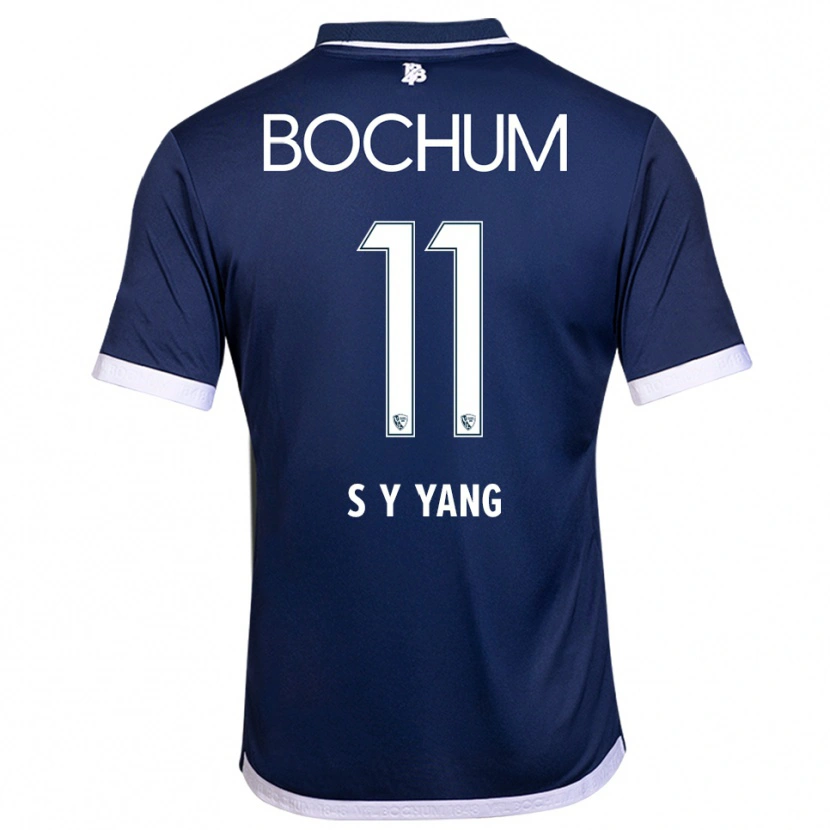 Danxen Damen Si-Yeong Yang #11 Marineblau Weiß Heimtrikot Trikot 2025/26 T-Shirt Schweiz
