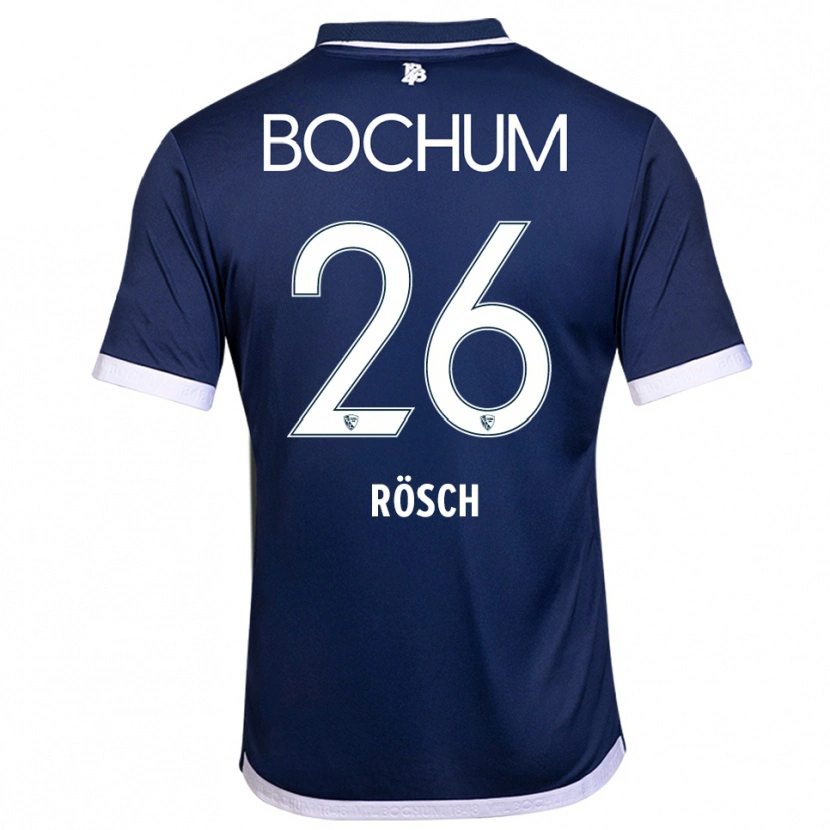 Danxen Damen Romario Rösch #26 Marineblau Weiß Heimtrikot Trikot 2025/26 T-Shirt Schweiz