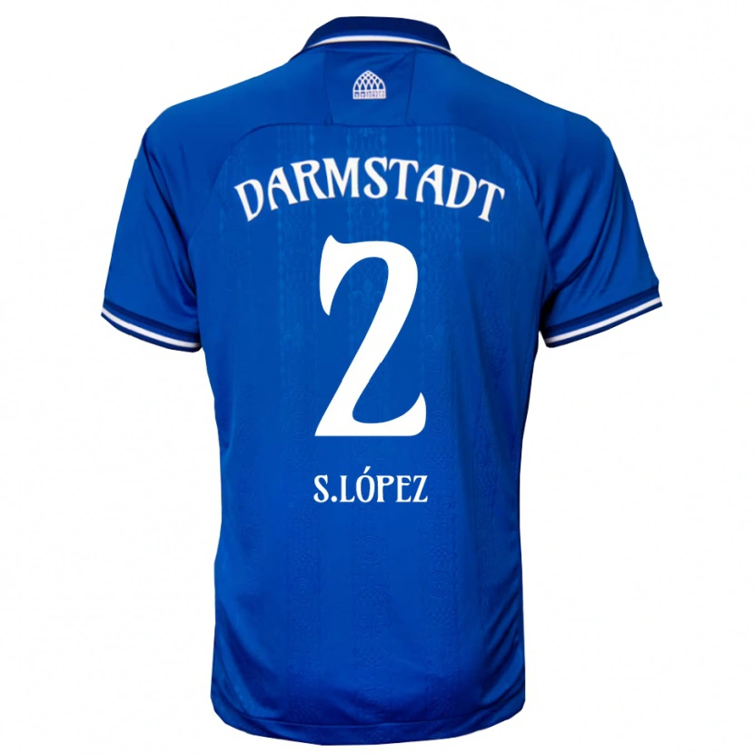 Danxen Damen Sergio López #2 Blau Weiß Heimtrikot Trikot 2025/26 T-Shirt Schweiz