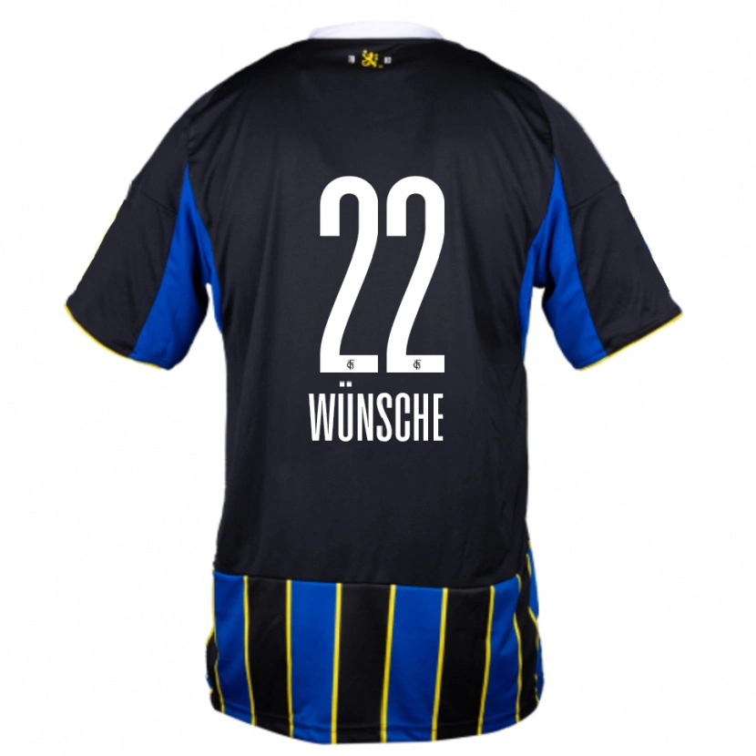 Danxen Damen Hannah Wünsche #22 Blau Schwarz Gelb Heimtrikot Trikot 2025/26 T-Shirt Schweiz