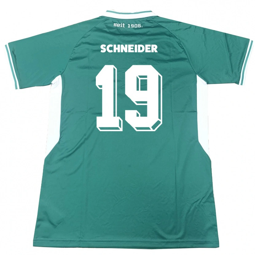 Danxen Damen Lukas Schneider #19 Grün Weiß Heimtrikot Trikot 2025/26 T-Shirt Schweiz