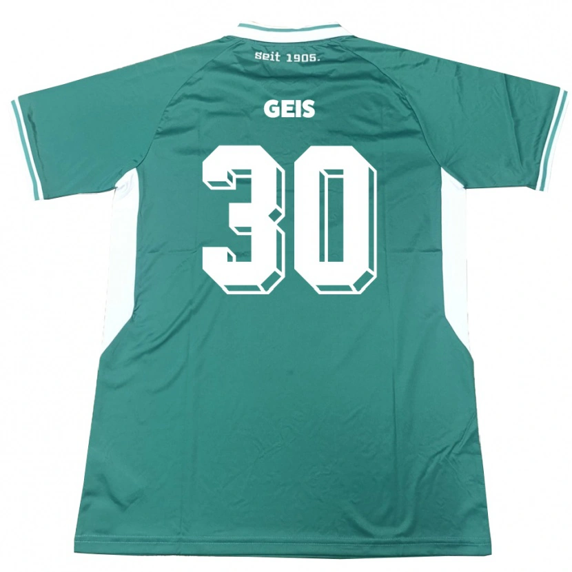 Danxen Damen Johannes Geis #30 Grün Weiß Heimtrikot Trikot 2025/26 T-Shirt Schweiz