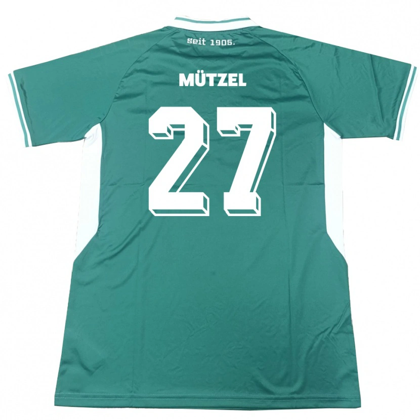 Danxen Damen Nuno Mützel #27 Grün Weiß Heimtrikot Trikot 2025/26 T-Shirt Schweiz