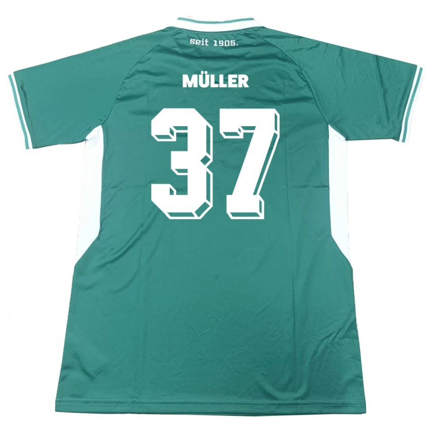 Danxen Damen Sebastian Müller #37 Grün Weiß Heimtrikot Trikot 2025/26 T-Shirt Schweiz