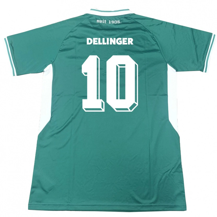 Danxen Damen Michael Dellinger #10 Grün Weiß Heimtrikot Trikot 2025/26 T-Shirt Schweiz