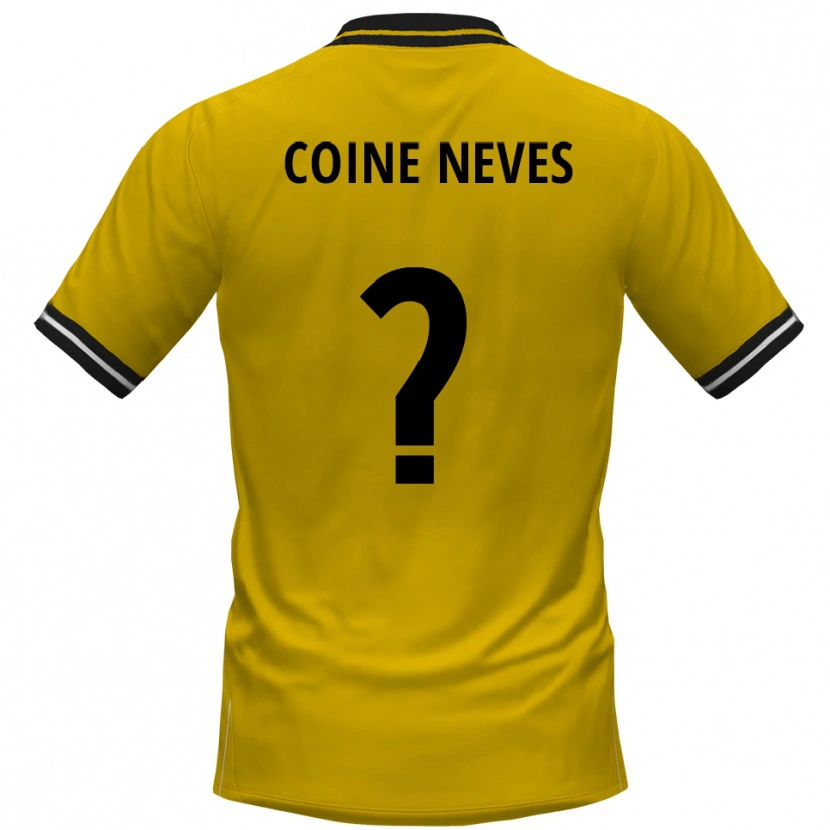 Danxen Damen Arthur Coine Neves #0 Gelb Schwarz Heimtrikot Trikot 2025/26 T-Shirt Schweiz