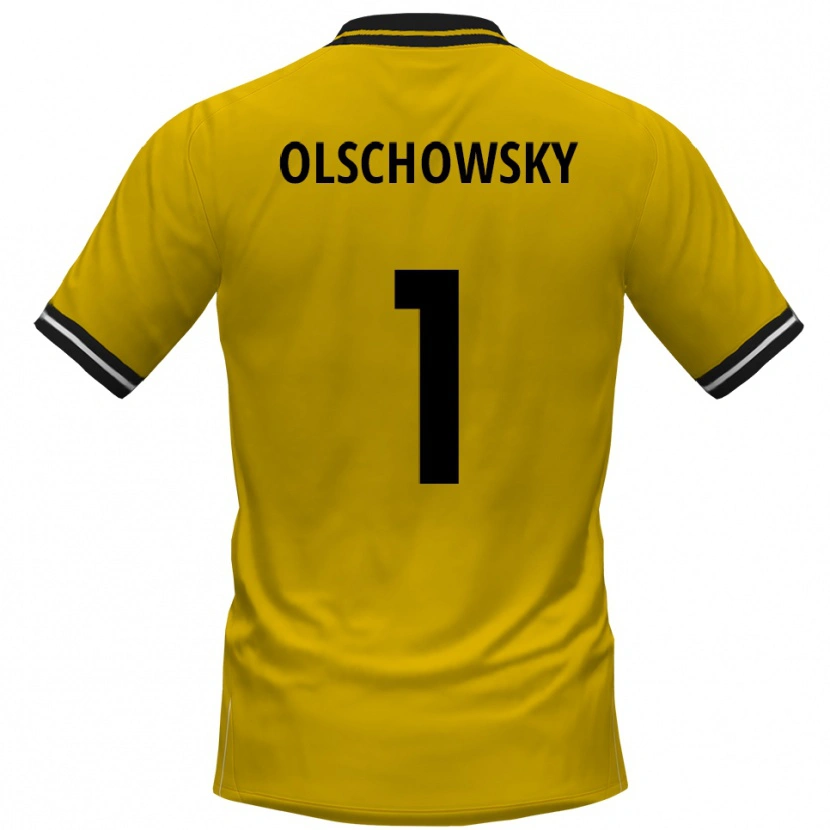 Danxen Damen Jan Olschowsky #1 Gelb Schwarz Heimtrikot Trikot 2025/26 T-Shirt Schweiz