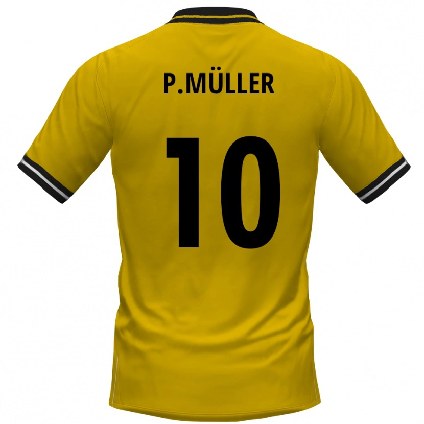 Danxen Damen Pascal Müller #10 Gelb Schwarz Heimtrikot Trikot 2025/26 T-Shirt Schweiz
