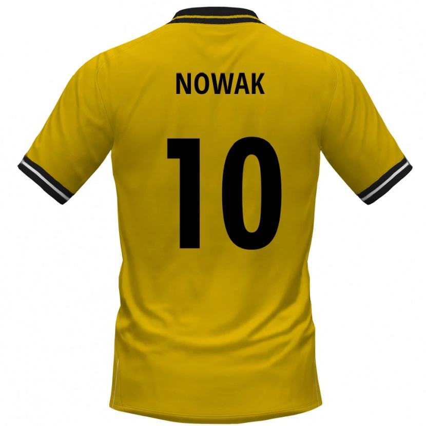 Danxen Damen Sven Nowak #10 Gelb Schwarz Heimtrikot Trikot 2025/26 T-Shirt Schweiz
