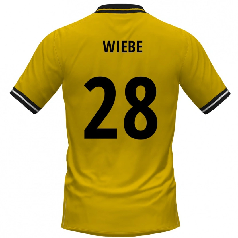 Danxen Damen Danilo Wiebe #28 Gelb Schwarz Heimtrikot Trikot 2025/26 T-Shirt Schweiz