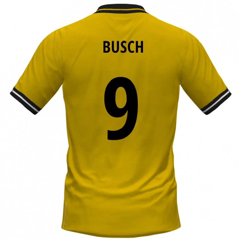 Danxen Damen Luis Busch #9 Gelb Schwarz Heimtrikot Trikot 2025/26 T-Shirt Schweiz