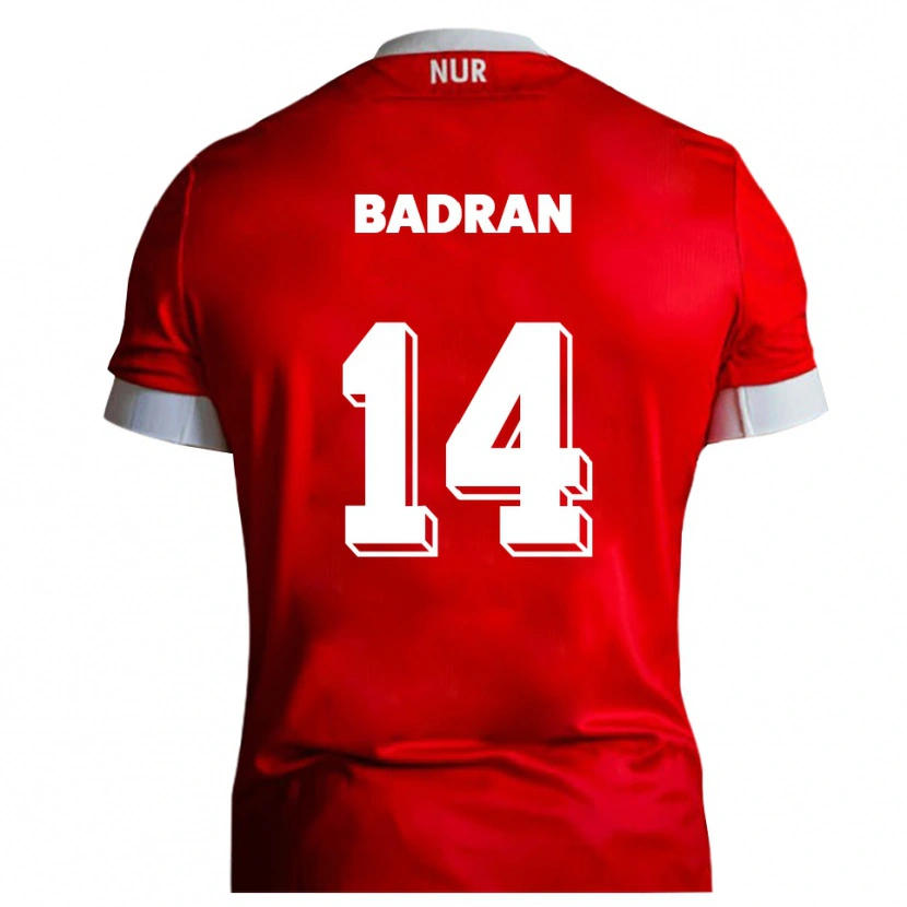 Danxen Damen Ahmad Badran #14 Rot Weiß Heimtrikot Trikot 2025/26 T-Shirt Schweiz