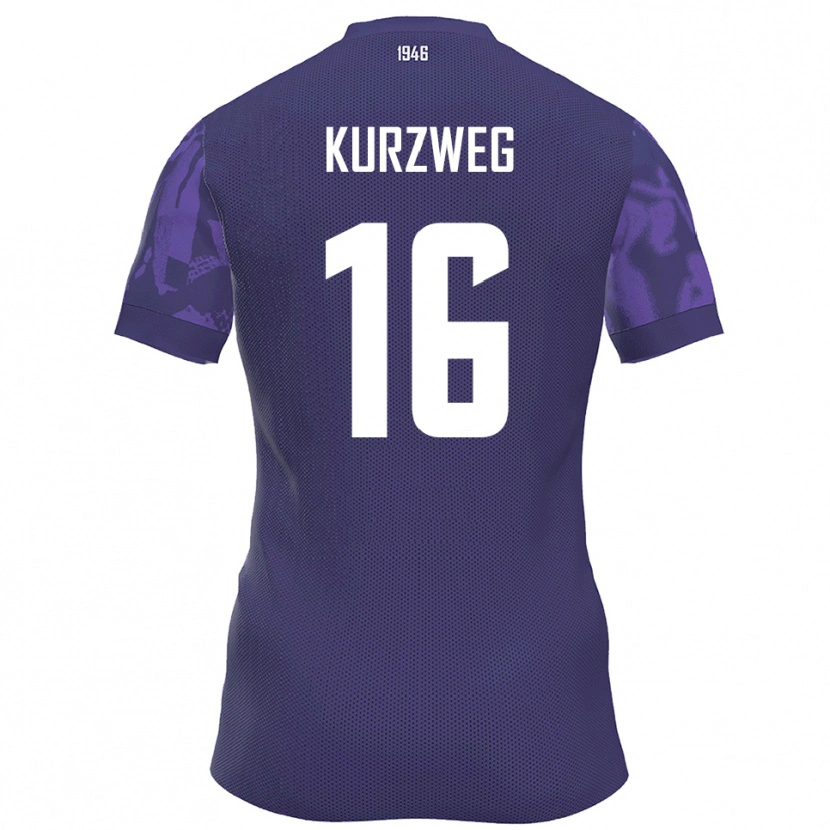 Danxen Damen Cedric Kurzweg #16 Lila Weiß Heimtrikot Trikot 2025/26 T-Shirt Schweiz