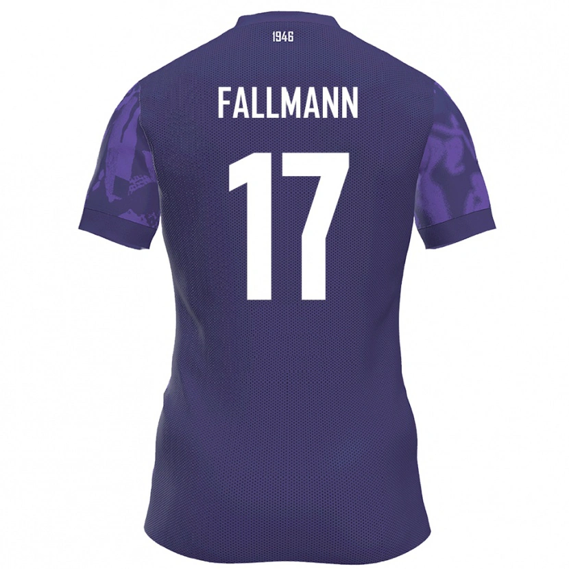 Danxen Damen Pascal Fallmann #17 Lila Weiß Heimtrikot Trikot 2025/26 T-Shirt Schweiz