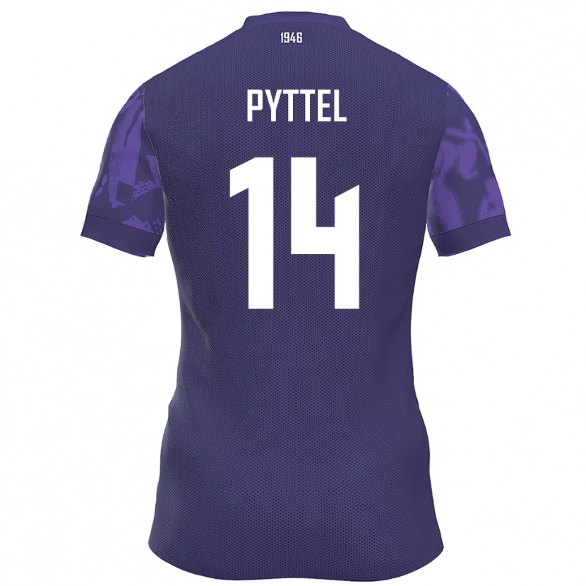 Danxen Damen Henrik Pyttel #14 Lila Weiß Heimtrikot Trikot 2025/26 T-Shirt Schweiz