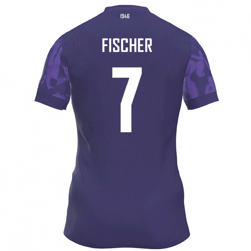 Danxen Damen Franz Fischer #7 Lila Weiß Heimtrikot Trikot 2025/26 T-Shirt Schweiz